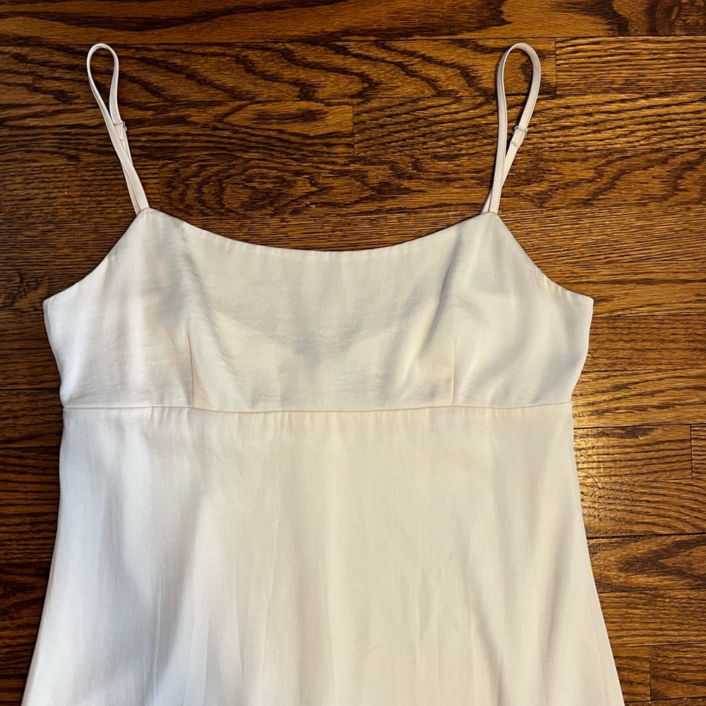 Sunday Best Cream Satin Midi Dress